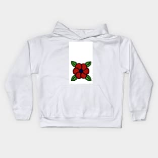 Red Flower Kids Hoodie